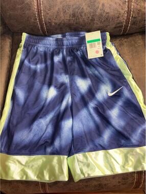 Nike Dri-FIT Youth XL Basketball Shorts Blue Neon Loose Fit NWT